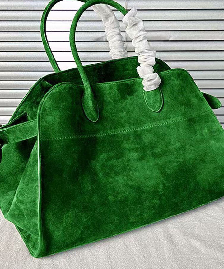 Fashion Red Large Capacity Suede Tote Handbag