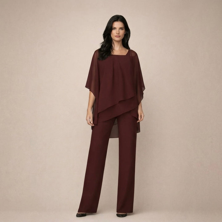 Tessie | Elegant Set with Layered Blouse