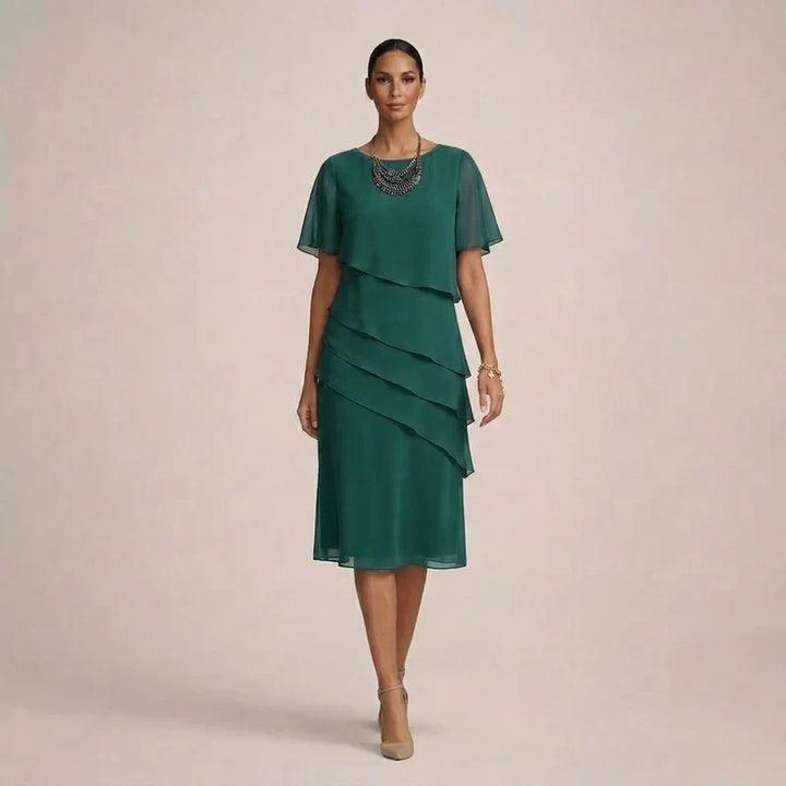 MARA | Elegant Ruffled Dress with Flattering Comfort