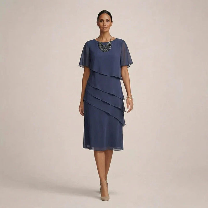 MARA | Elegant Ruffled Dress with Flattering Comfort