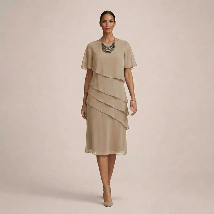 MARA | Elegant Ruffled Dress with Flattering Comfort