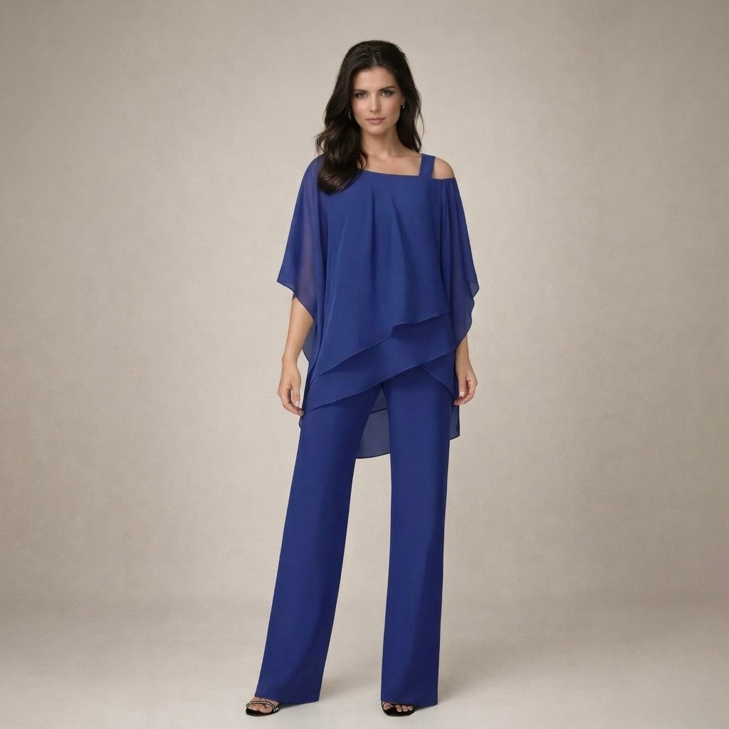 Tessie | Elegant Set with Layered Blouse