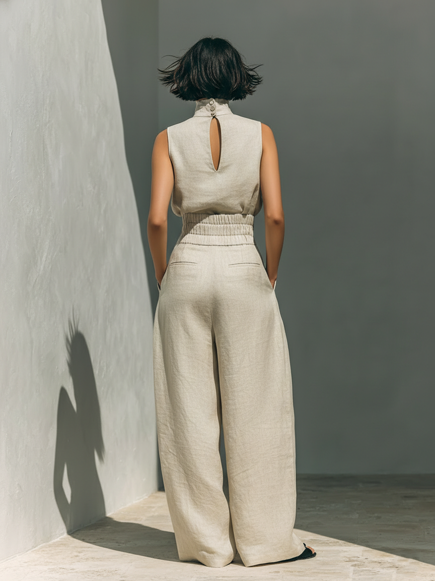 Maria | Elegant Set with Wide Pants and Top