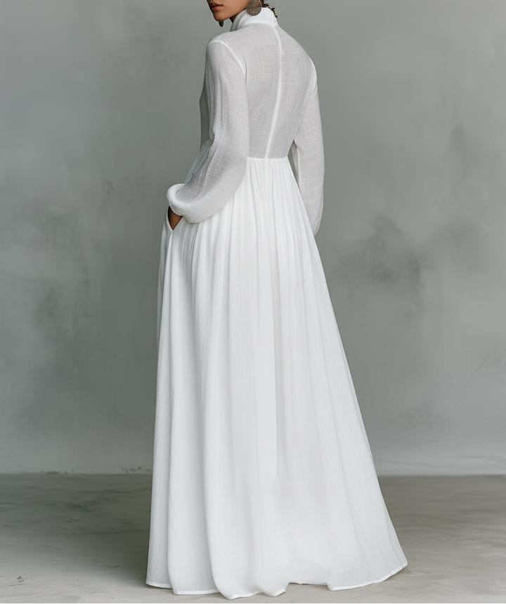 Selena Fluid Button Maxi Dress