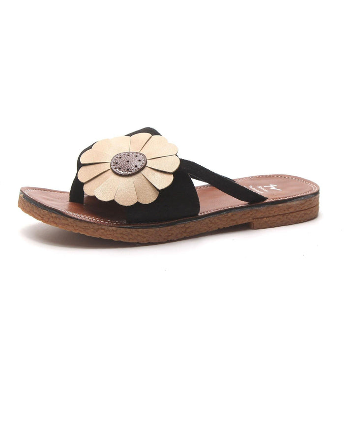 Green Floral Flip-Flops
