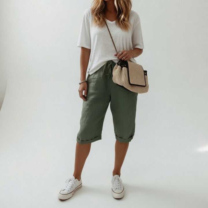Fernande | Casual Cotton Bermuda Shorts