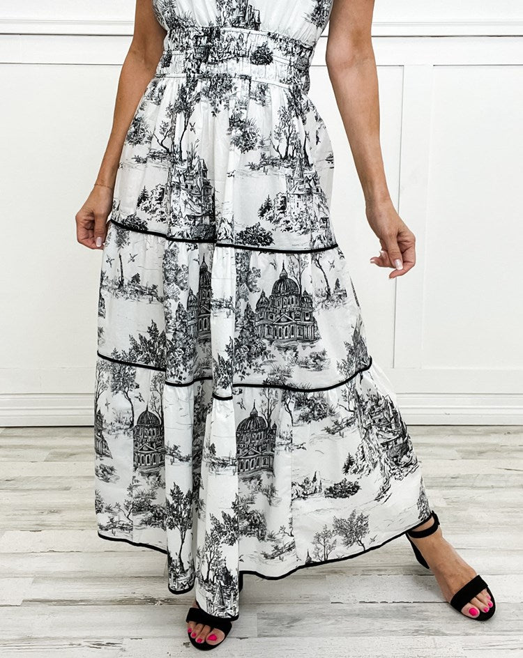 Classic Floral Maxi Dress