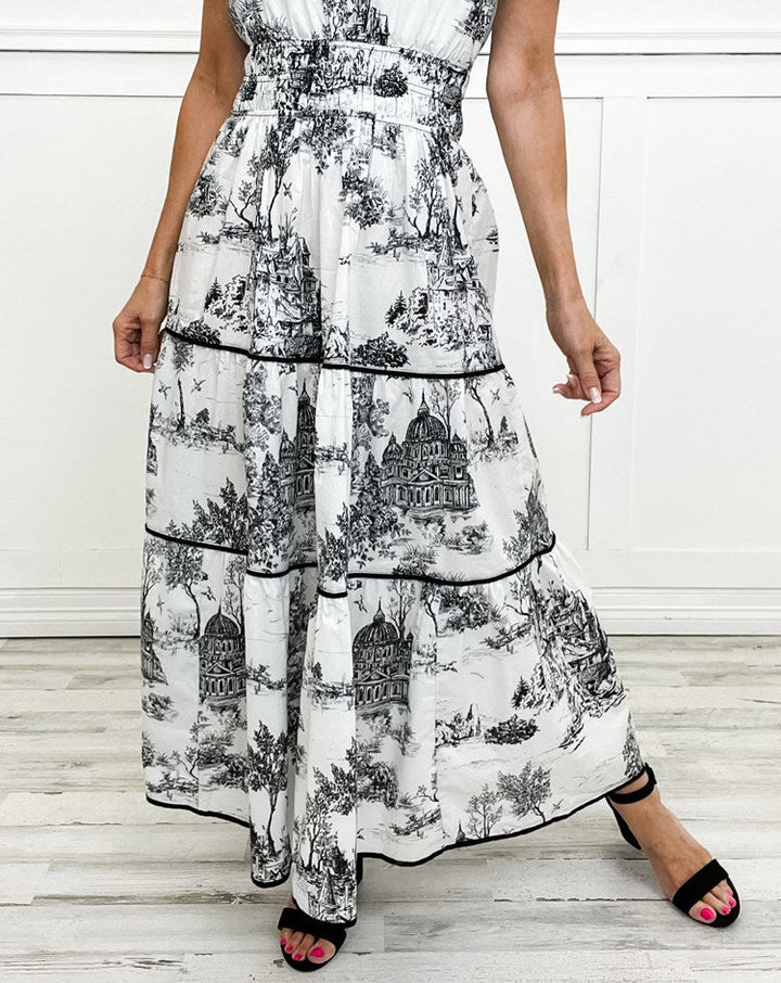 Classic Floral Maxi Dress