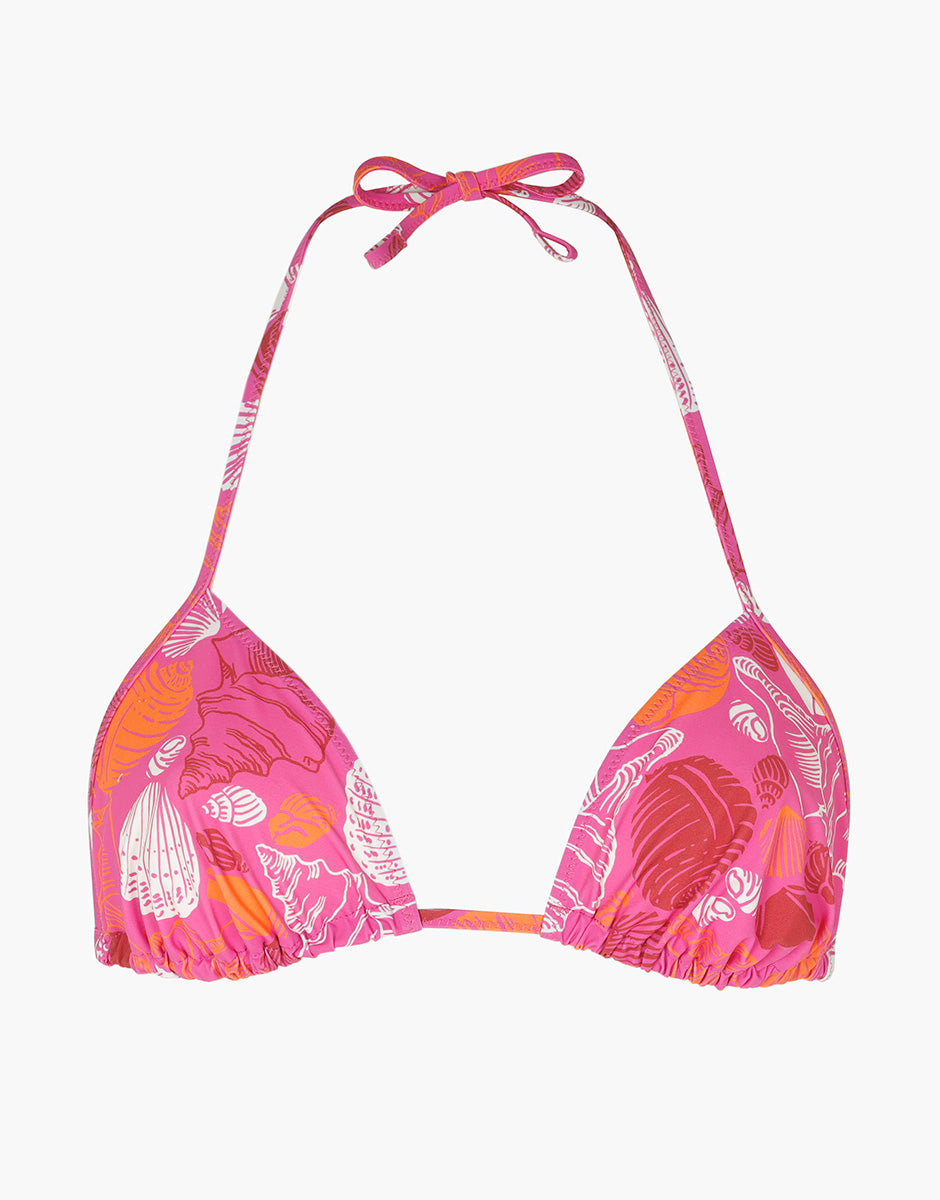 Triangle Bikini Top with Recycled Ties