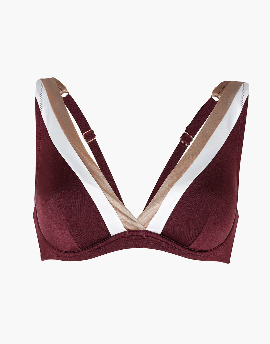 Colour Block Underwire Bikini Top