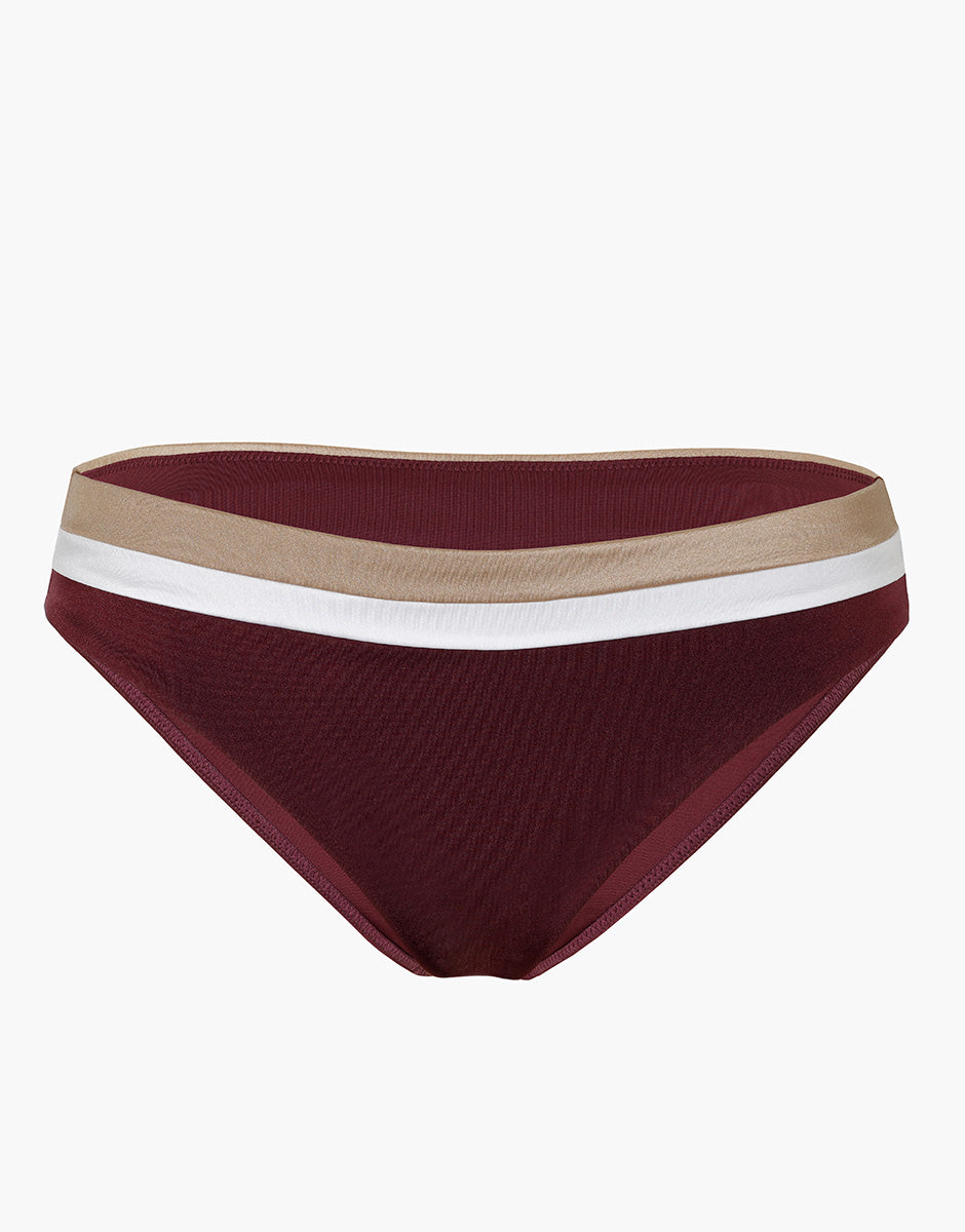 Colour Block Midi Slip Swimsuit