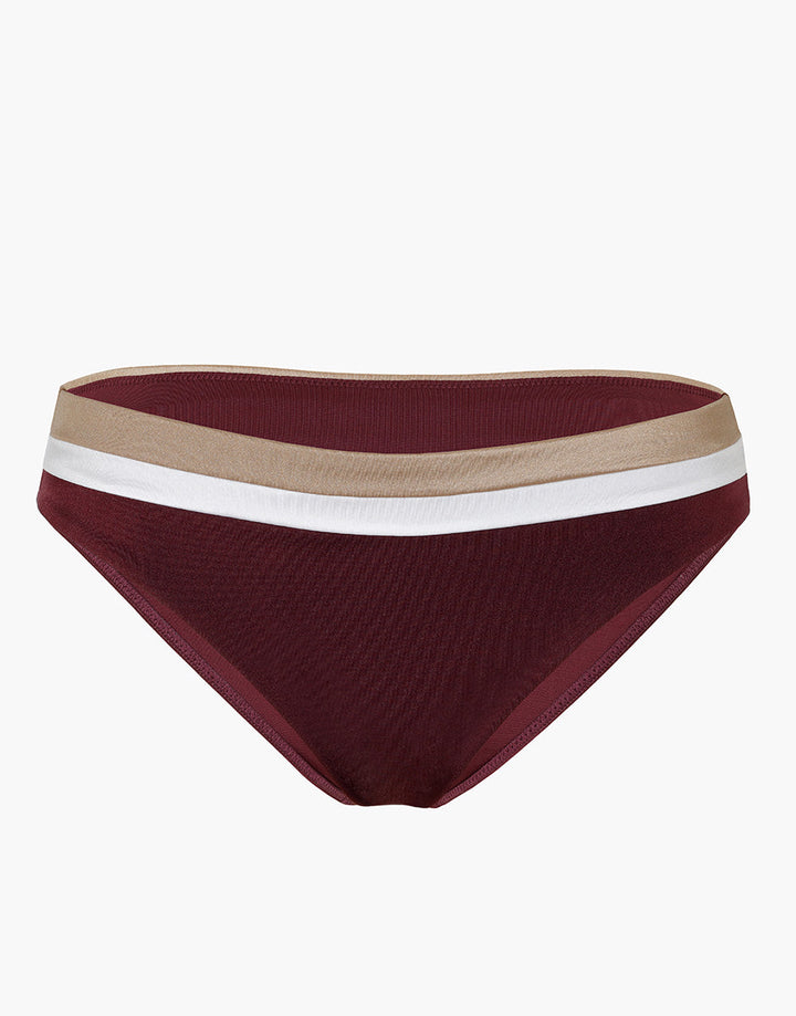 Colour Block Midi Slip Swimsuit