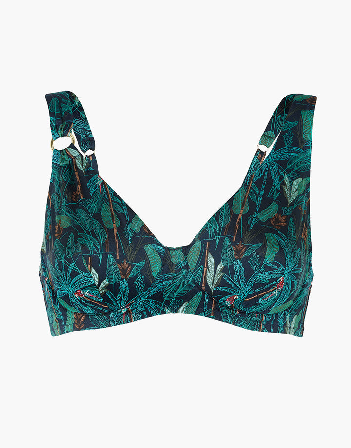 Printed Micro Underwire Bikini Top