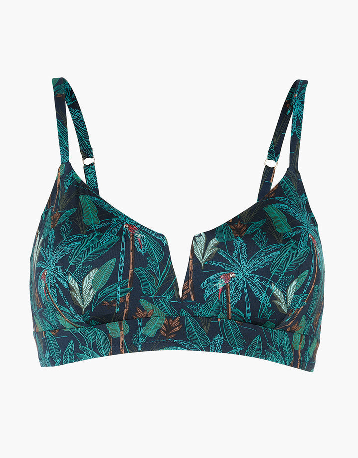 Printed Micro Triangle Bralette