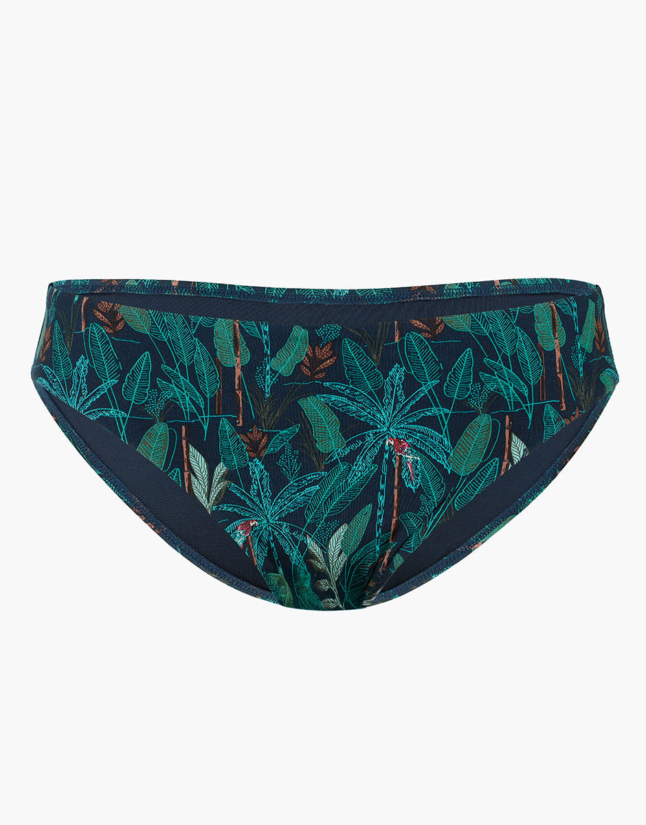 Printed Micro Midi Slip Swimsuit