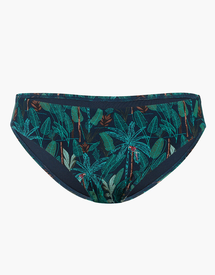 Printed Micro Midi Slip Swimsuit