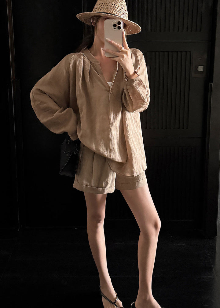 White Long Sleeve Two-Piece Set