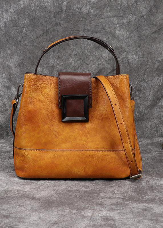 Luxuriöse Retro-Lederhandtasche Umhängetasche