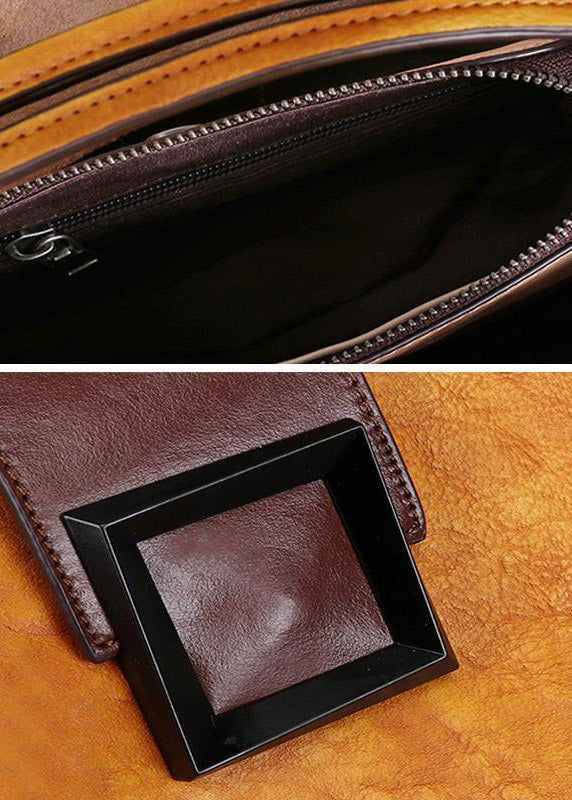 Luxuriöse Retro-Lederhandtasche Umhängetasche