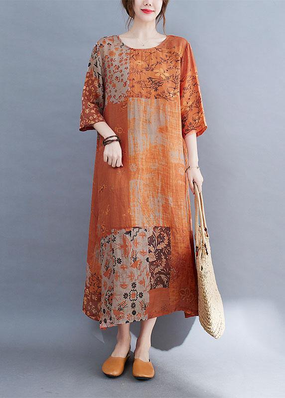 Colour Block Side-Open Summer Dress