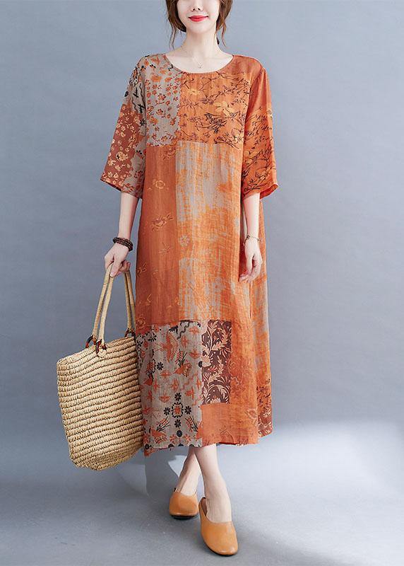 Colour Block Side-Open Summer Dress