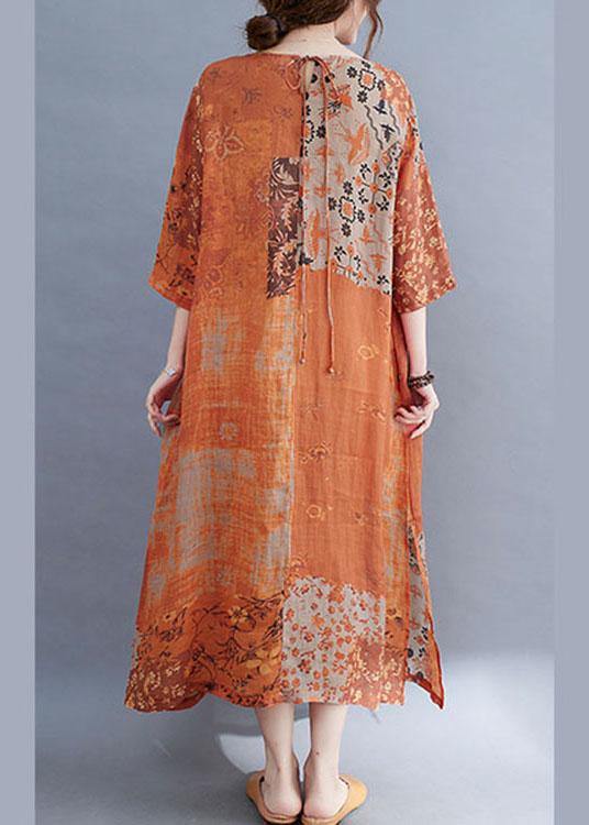 Colour Block Side-Open Summer Dress