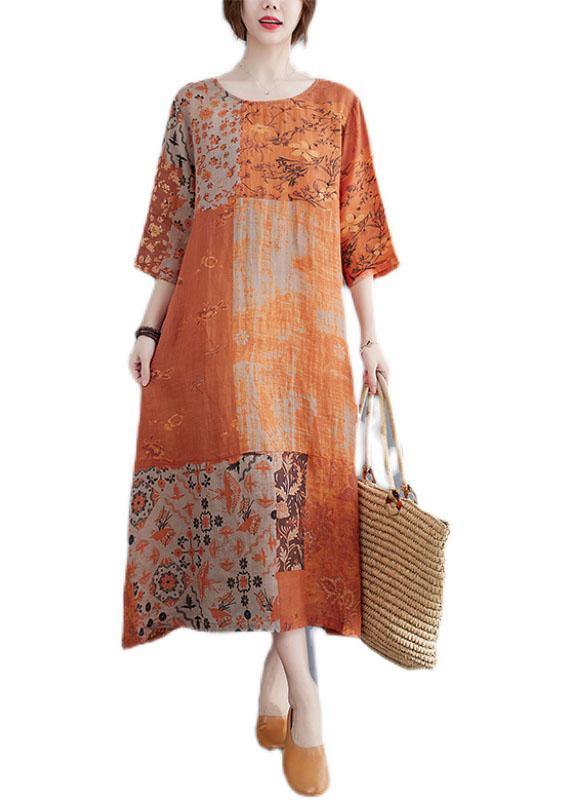 Colour Block Side-Open Summer Dress