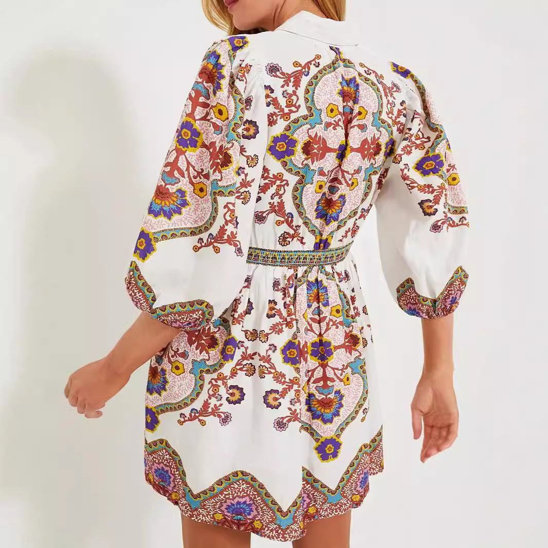 Refined Pattern Elegant Dress