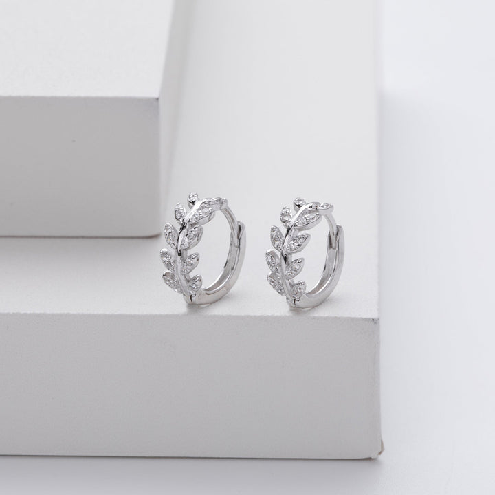 Fern | Silver Leaf Drop Earrings