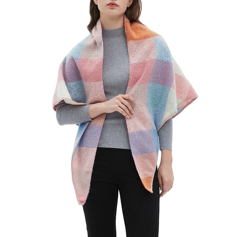 Freya | Warm Plaid Scarf