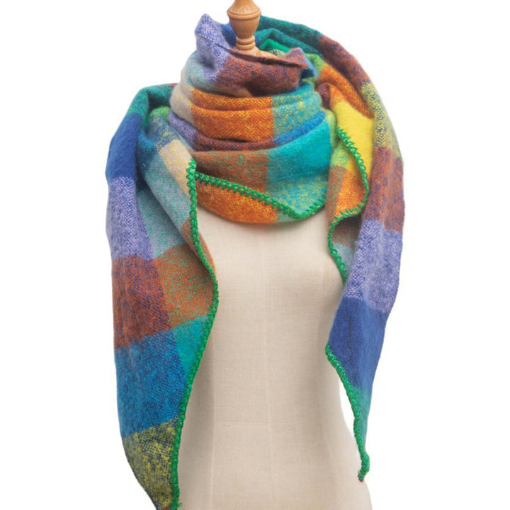 Freya | Warm Plaid Scarf