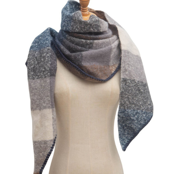 Freya | Warm Plaid Scarf