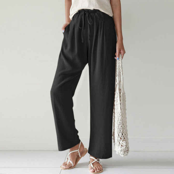 Vara - Relaxed Fit Pants with Adjustable Waist