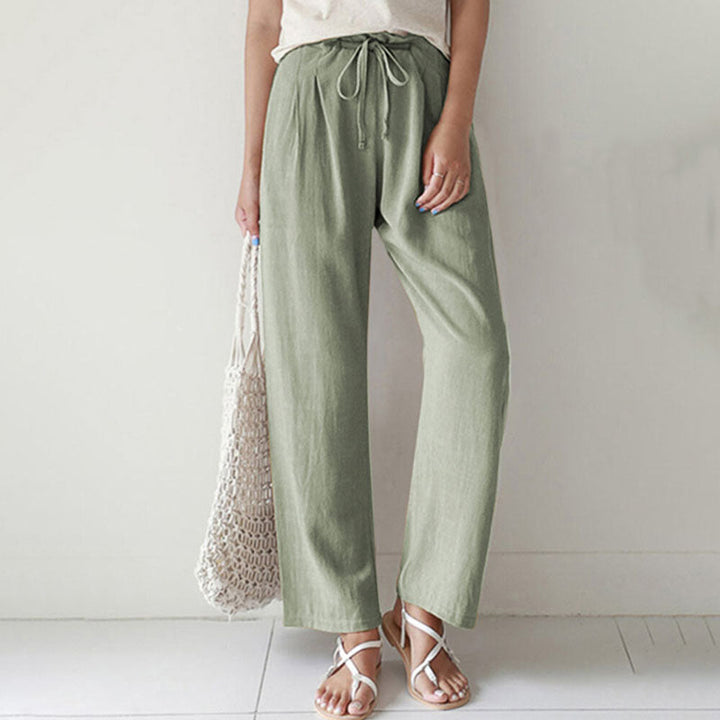 Vara - Relaxed Fit Pants with Adjustable Waist