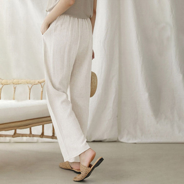 Vara - Relaxed Fit Pants with Adjustable Waist