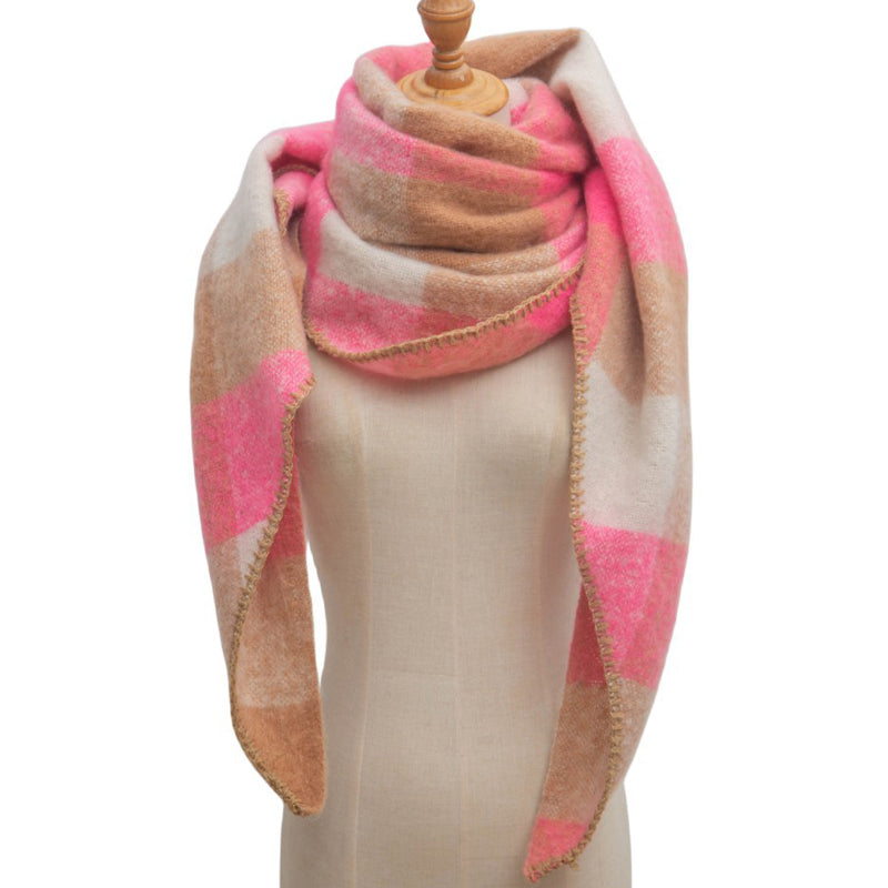 Freya | Warm Plaid Scarf