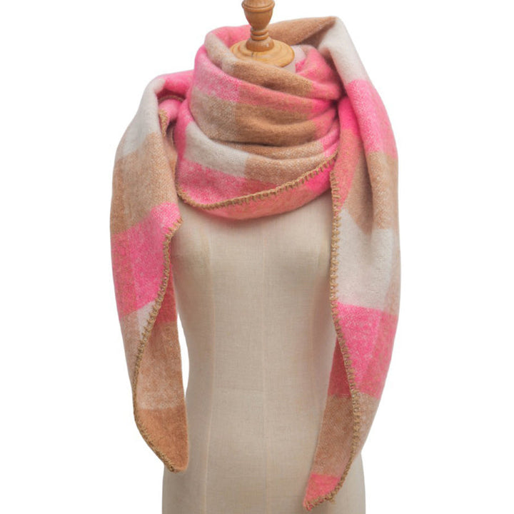 Freya | Warm Plaid Scarf