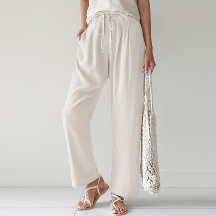 Vara - Relaxed Fit Pants with Adjustable Waist