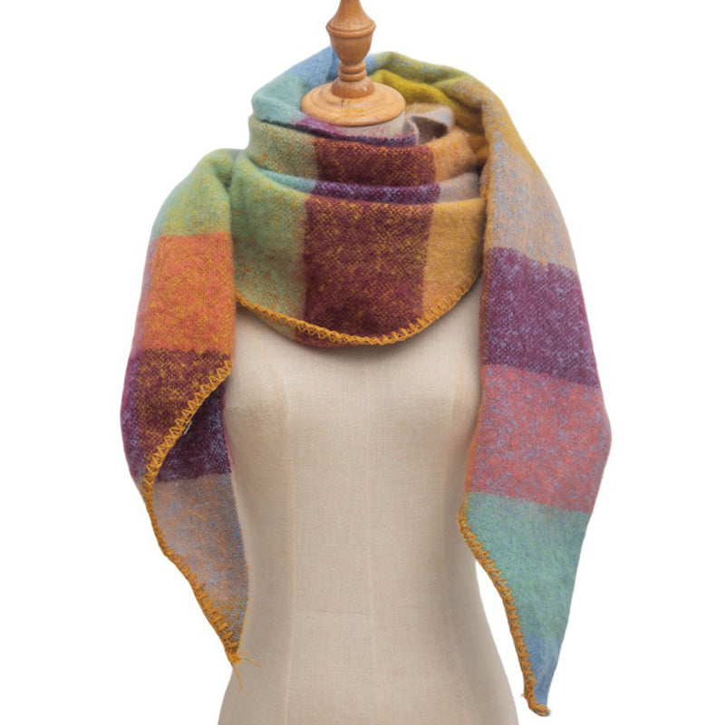 Freya | Warm Plaid Scarf