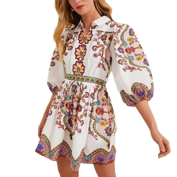 Refined Pattern Elegant Dress
