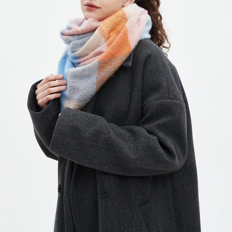 Freya | Warm Plaid Scarf