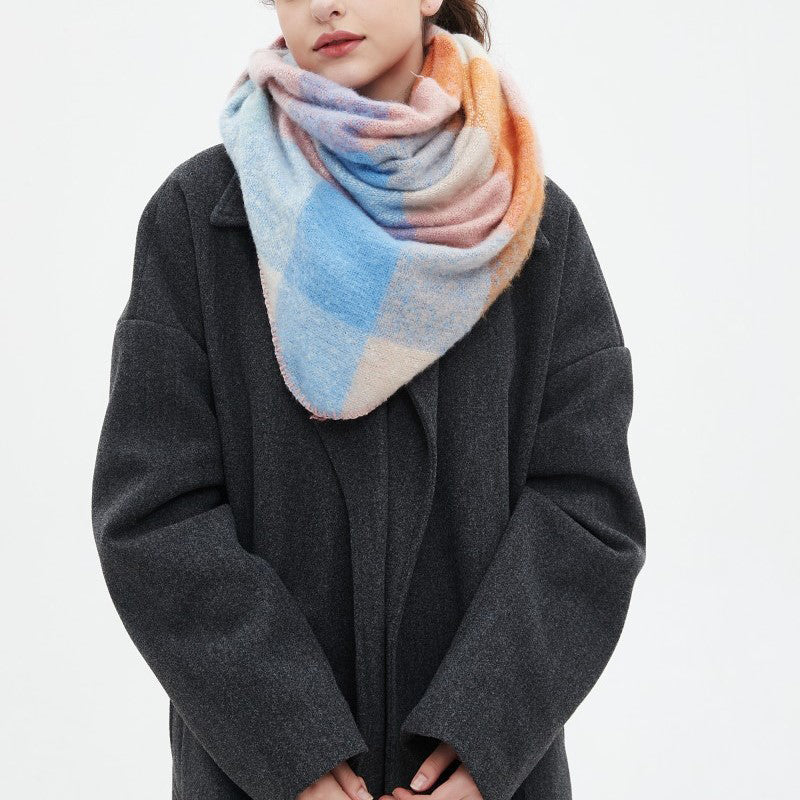 Freya | Warm Plaid Scarf