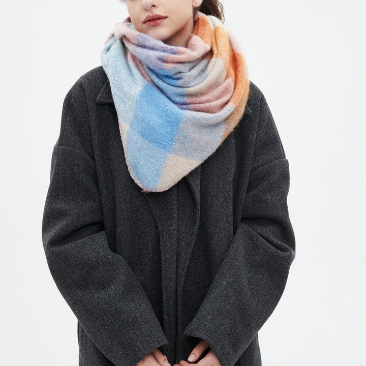 Freya | Warm Plaid Scarf