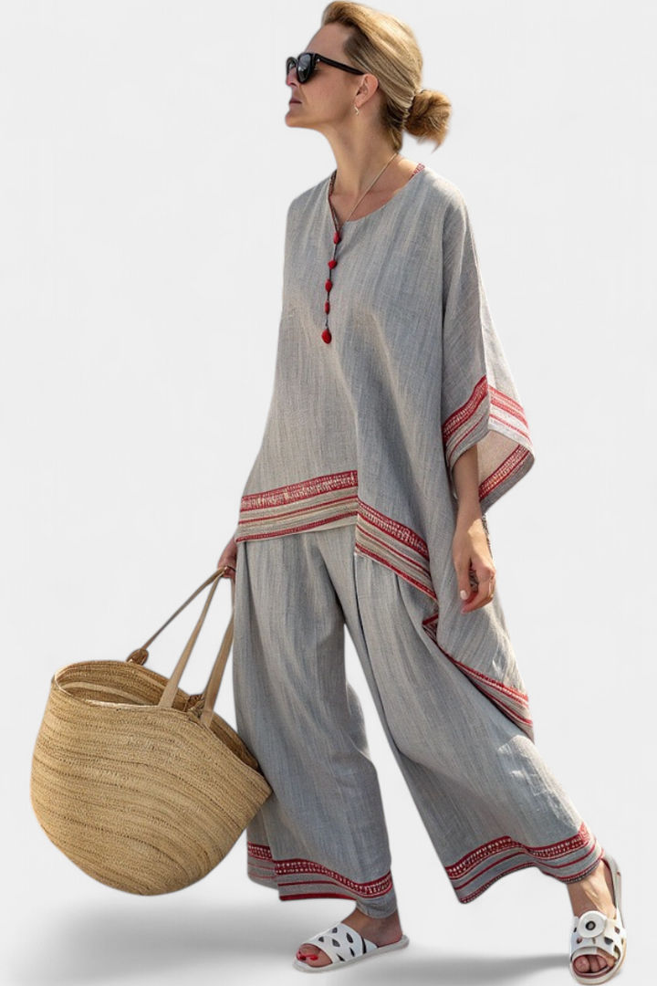 Meadow | Red Stripes Two-Piece Set