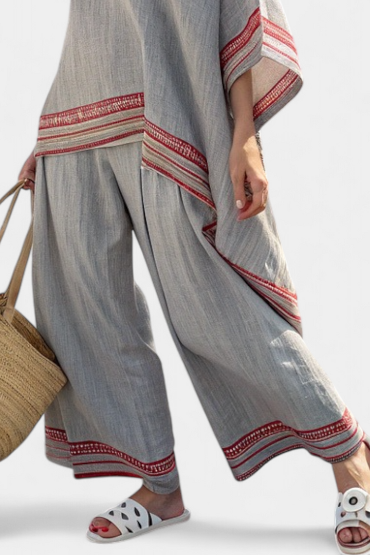 Meadow | Red Stripes Two-Piece Set