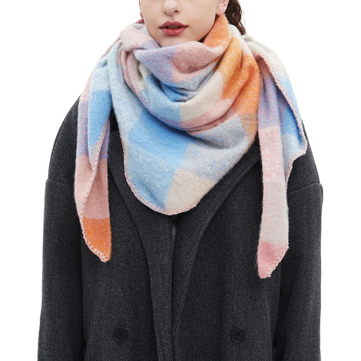 Freya | Warm Plaid Scarf