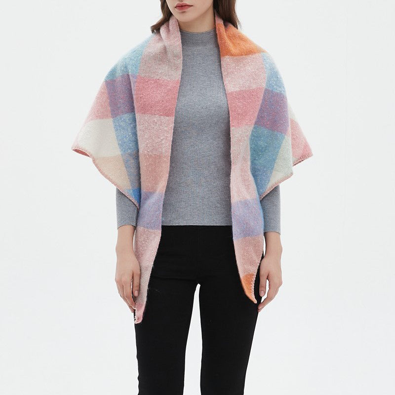 Freya | Warm Plaid Scarf