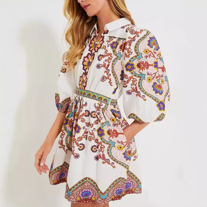 Refined Pattern Elegant Dress