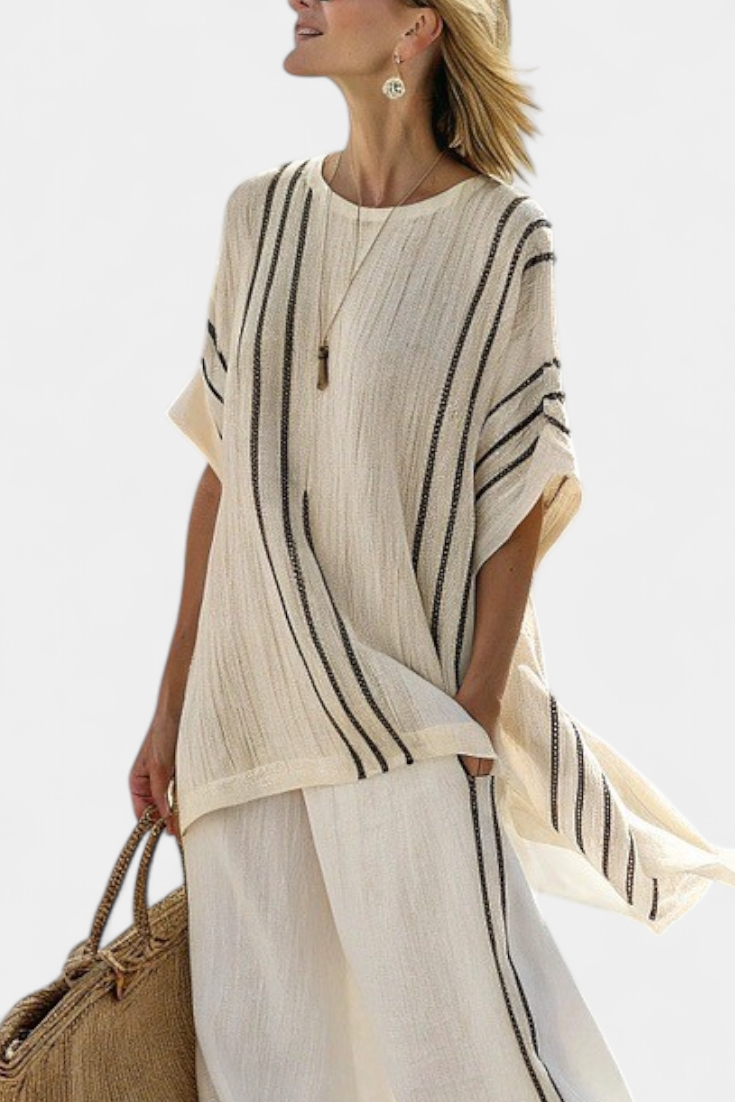 Daisy | Black and Stripes Two-Piece Set