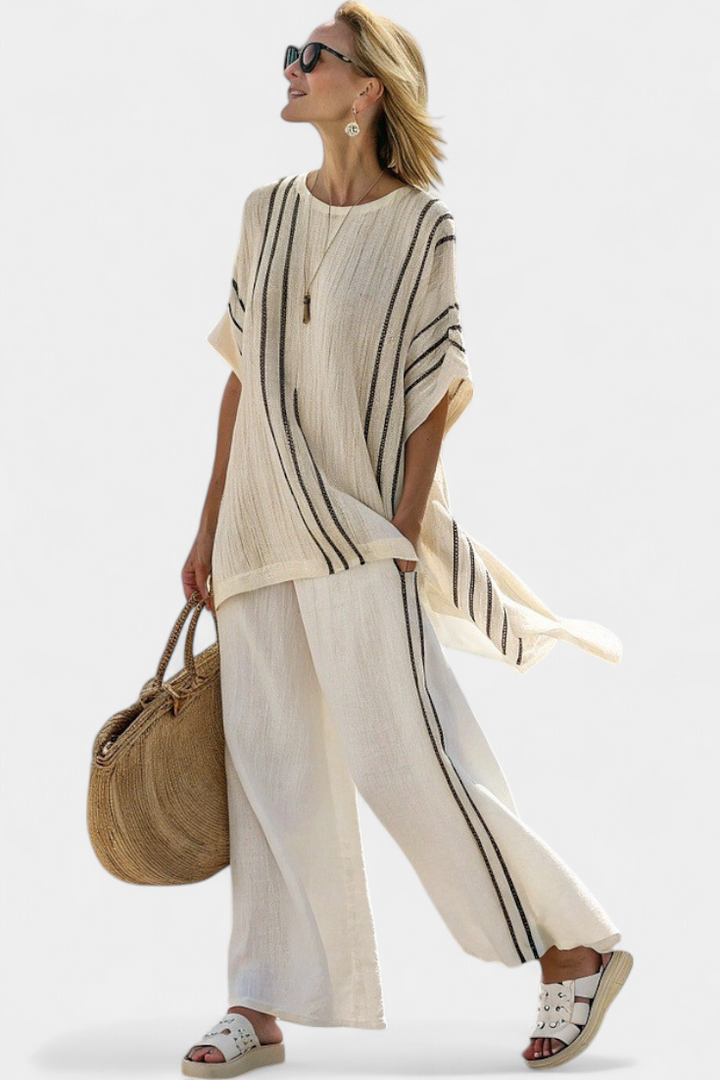 Daisy | Black and Stripes Two-Piece Set